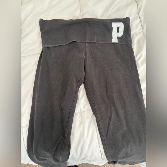 PINK Victoria Secret fold over tight bottom leggings - Picture 1 of 1